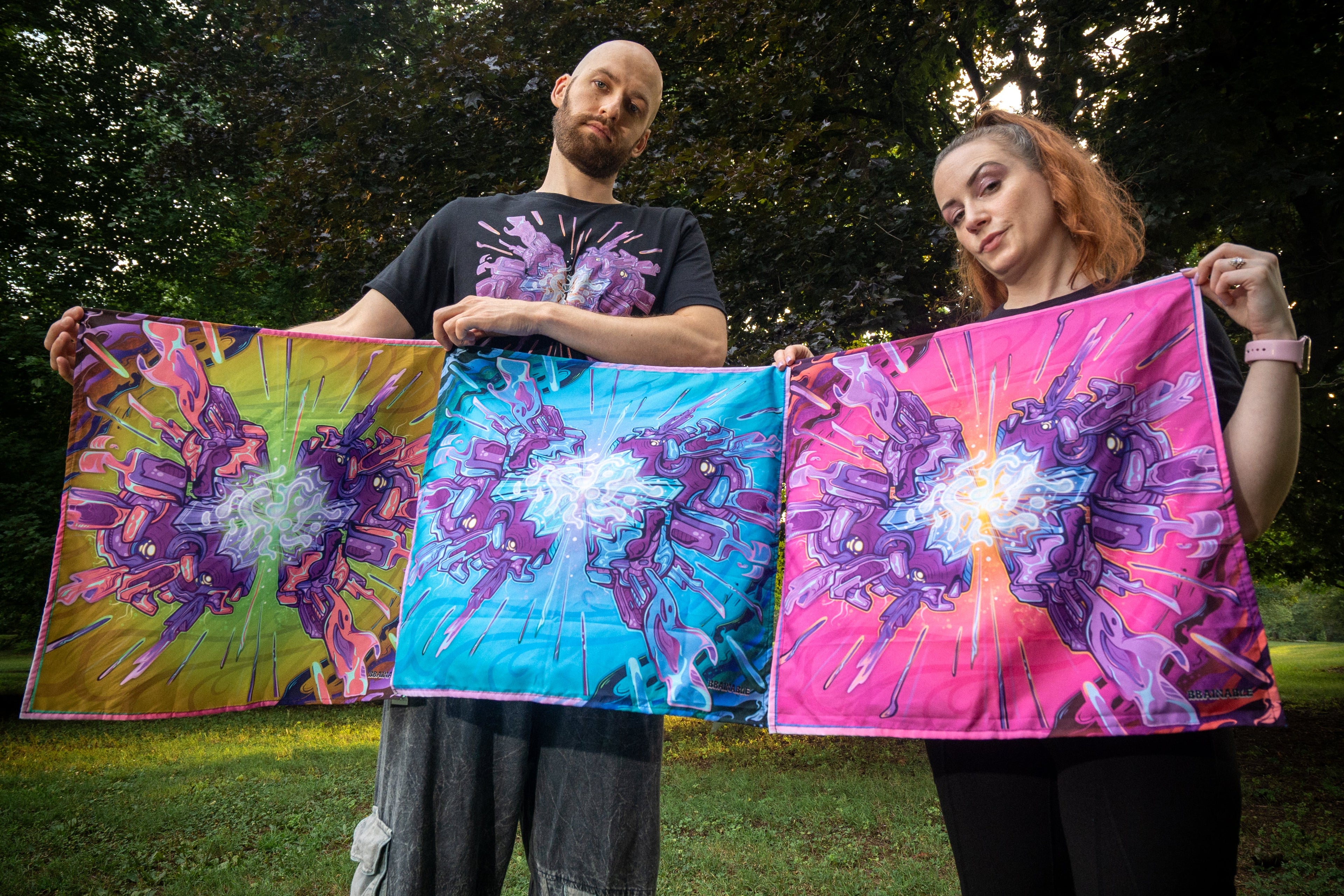 All-Over Print Bandana (Brain Blasta)